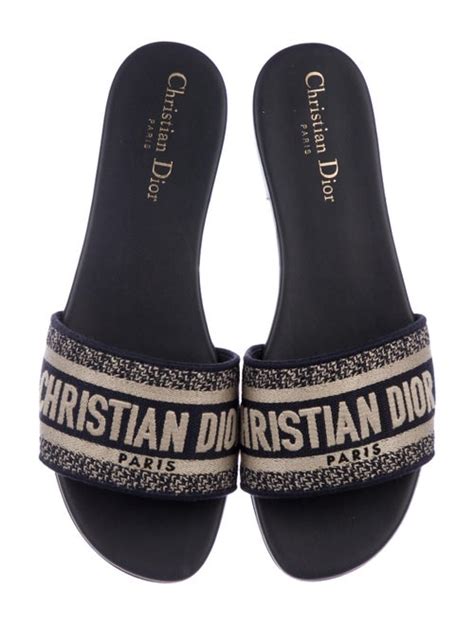 christian dior slides green|christian dior slides women price.